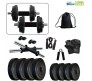 Body Maxx 30 Kg PVC Weight Plates, 5 and 3 ft Rod, 2 D. Rods Home Gym Equipment Dumbbell Set.